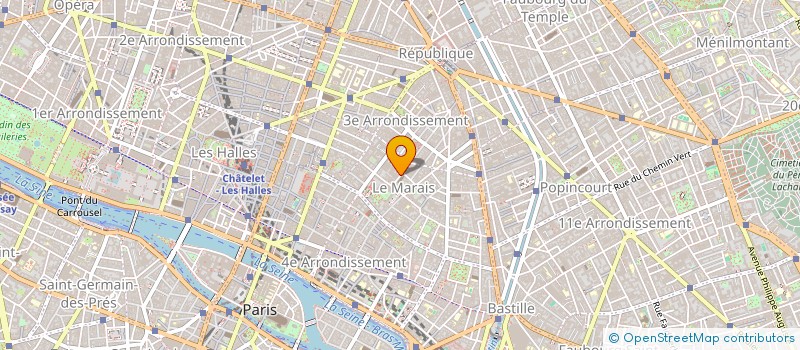 localisation de l'entreprise LA MAROQUINERIE CENTRALE à PARIS