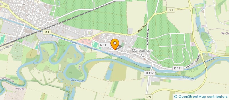 localisation de l'entreprise LA MAROTIEREDES VALLOIS  AY-CHAMPAGNE