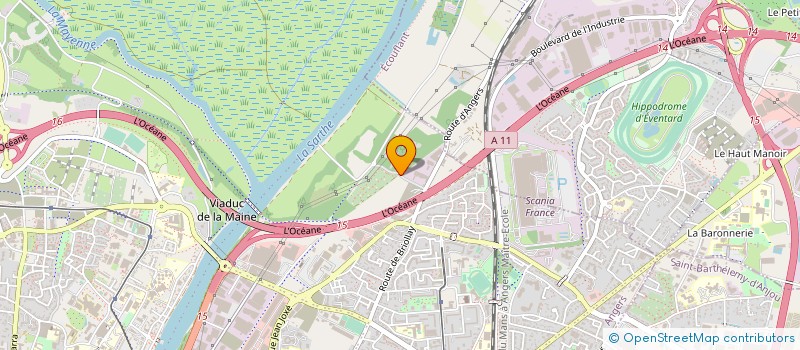 localisation de l'entreprise LA MARQUE NOIRE  LOIRE-AUTHION