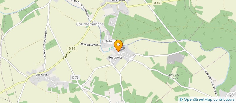 localisation de l'entreprise LA MARQUENTERRE  COURDEMANCHE