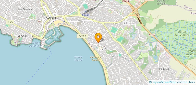 localisation de l'entreprise LA MARQUISE  SAINT-PALAIS-SUR-MER