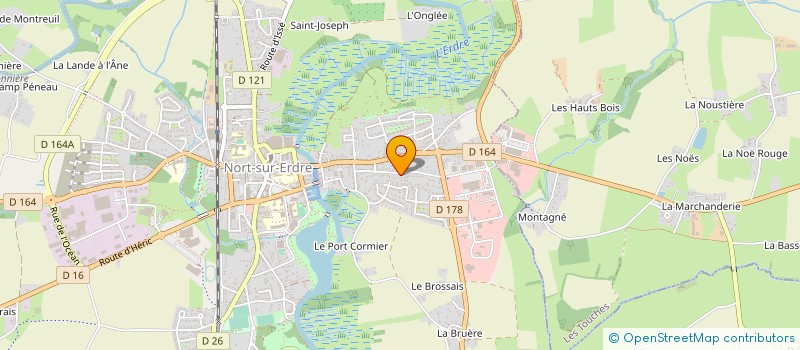 localisation de l'entreprise LA MARQUISE  NORT-SUR-ERDRE