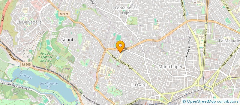 localisation de l'entreprise LA MARQUISE à DIJON