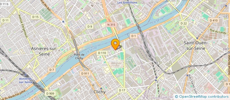 localisation de l'entreprise LA MARQUISE à CLICHY