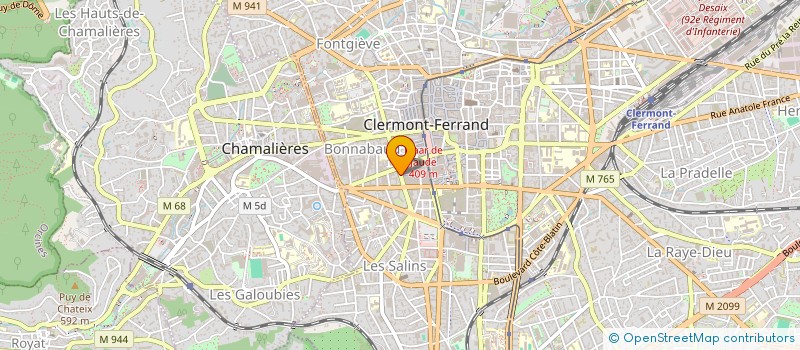 localisation de l'entreprise LA MARQUISE DE JAUDE  CLERMONT-FERRAND