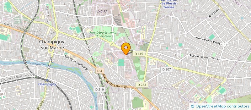 localisation de l'entreprise LA MARQUISE SAINT-JEAN à CHAMPIGNY-SUR-MARNE