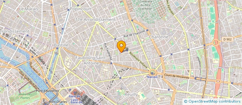 localisation de l'entreprise LA MARRANTE  PARIS