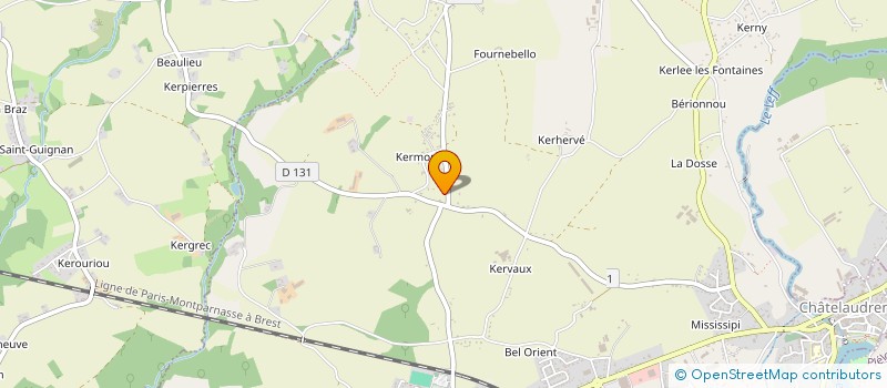 localisation de l'entreprise LA MARRE  CHATELAUDREN-PLOUAGAT