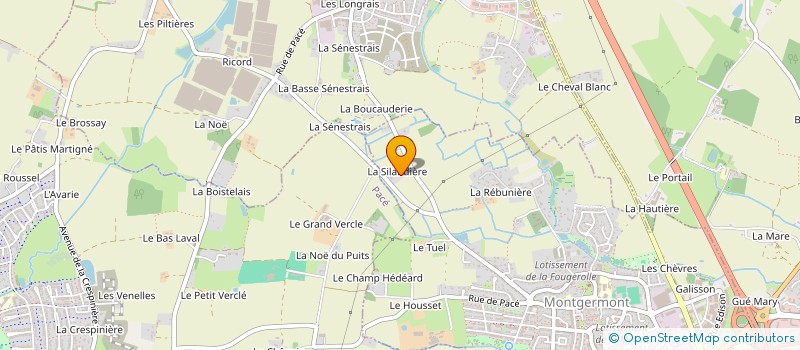 localisation de l'entreprise LA MARRIERE  MONTGERMONT