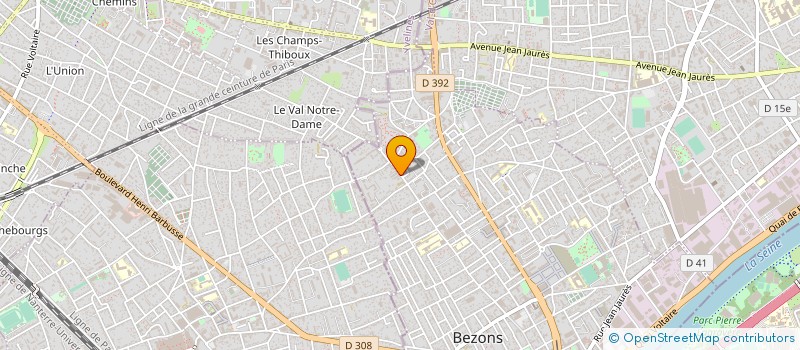 localisation de l'entreprise LA MARRON SANDWICH à BEZONS