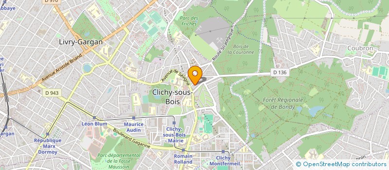 localisation de l'entreprise LA MARSA à CLICHY-SOUS-BOIS