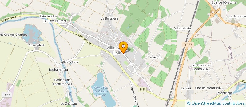 localisation de l'entreprise LA MARSAUDERIE  VILLIERS-SUR-LOIR