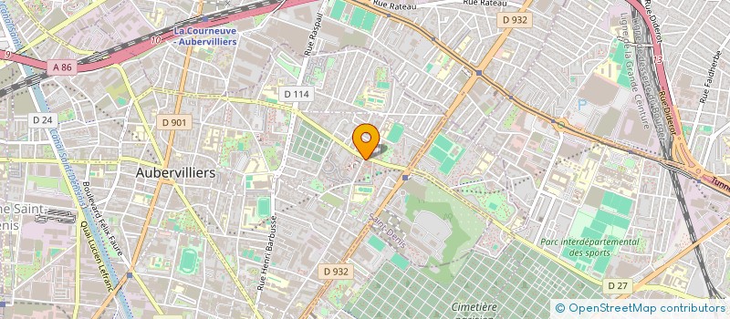 localisation de l'entreprise LA MARSEILLAISE EN 3 CONTINENTS  AUBERVILLIERS