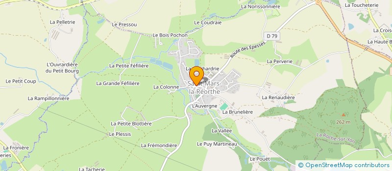 localisation de l'entreprise LA MARSIREORTHAISE à SAINT-MARS-LA-REORTHE