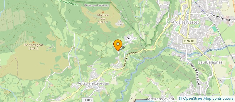 localisation de l'entreprise LA MARTELIERE  ARRAS-EN-LAVEDAN