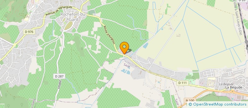 localisation de l'entreprise LA MARTELINE  ROCHEFORT-DU-GARD