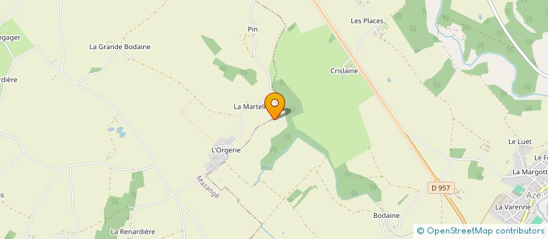 localisation de l'entreprise LA MARTELLIERE  MAZANGE