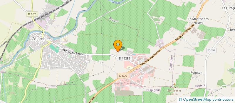 localisation de l'entreprise LA MARTINE à COLOMBIERS