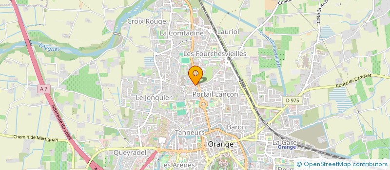 localisation de l'entreprise LA MARTINE à ORANGE