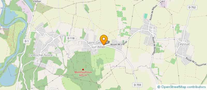 localisation de l'entreprise LA MARTINE  SAINT-GEORGES-SUR-ALLIER