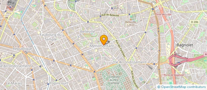 localisation de l'entreprise LA MARTINGALE  PARIS