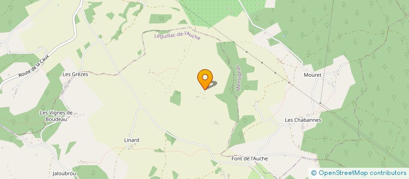 localisation de l'entreprise LA MARTINIE à LEGUILLAC-DE-L'AUCHE