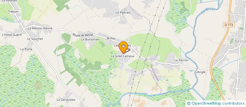 localisation de l'entreprise LA MARTINIERE  CROSSAC