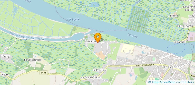 localisation de l'entreprise LA MARTINIERE  PELLERIN (LE)