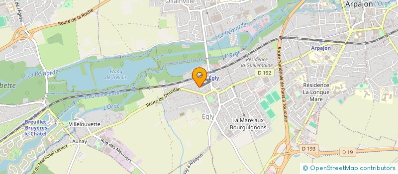 localisation de l'entreprise LA MARTINIERE  EGLY