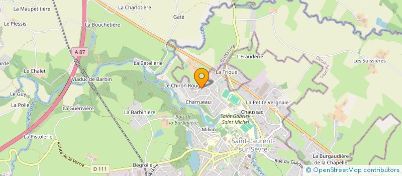 localisation de l'entreprise LA MARTINIERE  SAINT-LAURENT-SUR-SEVRE