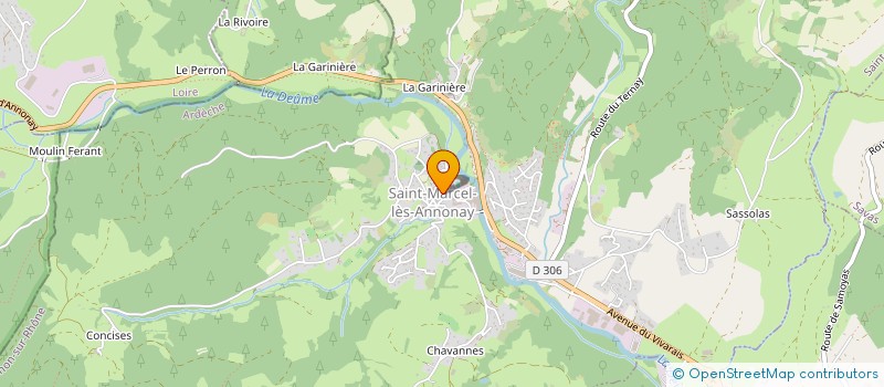 localisation de l'entreprise LA MARTINIQU'AISE à SAINT-MARCEL-LES-ANNONAY
