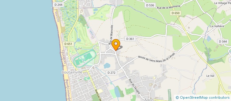 localisation de l'entreprise LA MARTINOTE à AGON-COUTAINVILLE