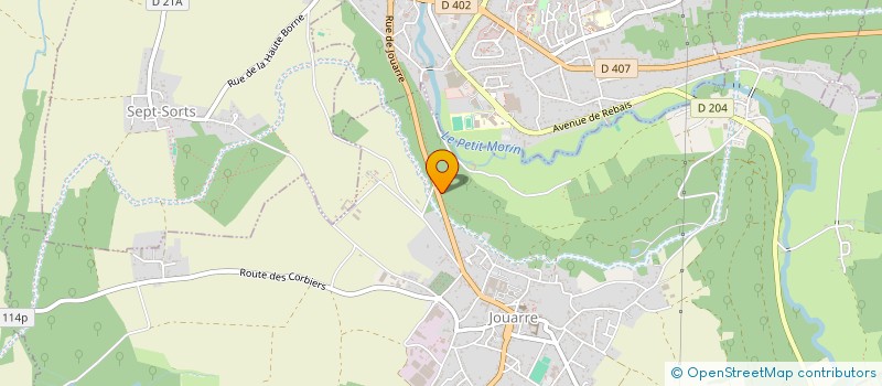 localisation de l'entreprise LA MARTONIERE  JOUARRE