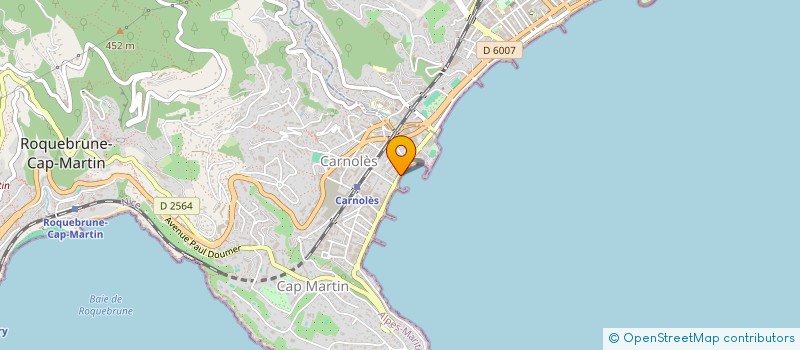 localisation de l'entreprise LA MARTQUISE à ROQUEBRUNE-CAP-MARTIN