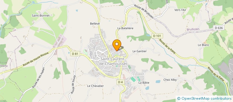 localisation de l'entreprise LA MARTYOLLE  SAINT-LAURENT-DE-CHAMOUSSET