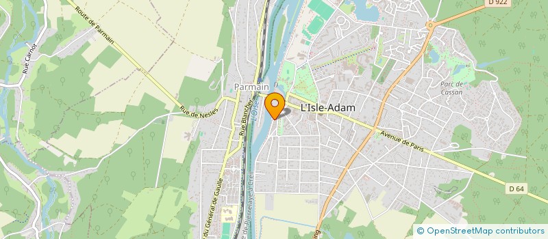 localisation de l'entreprise LA MARYSETTE  L'ISLE-ADAM