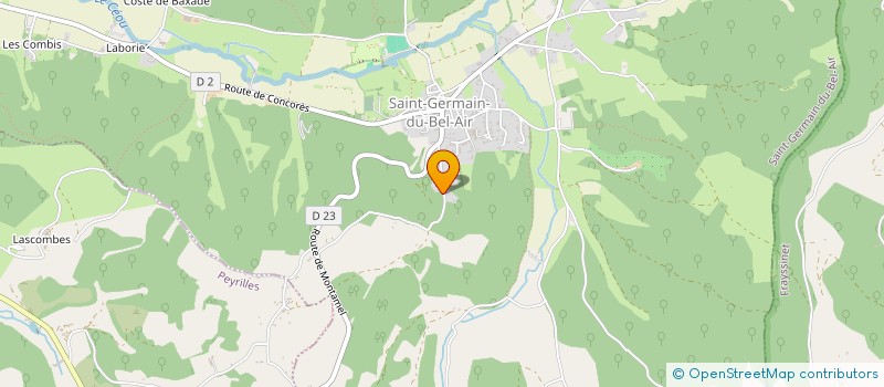 localisation de l'entreprise LA MARZELLE  SAINT-GERMAIN-DU-BEL-AIR