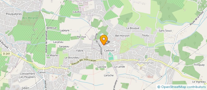 localisation de l'entreprise LA-MAS  POMPIGNAC