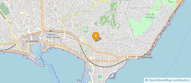localisation de l'entreprise LA MASCOTTE à CANNES