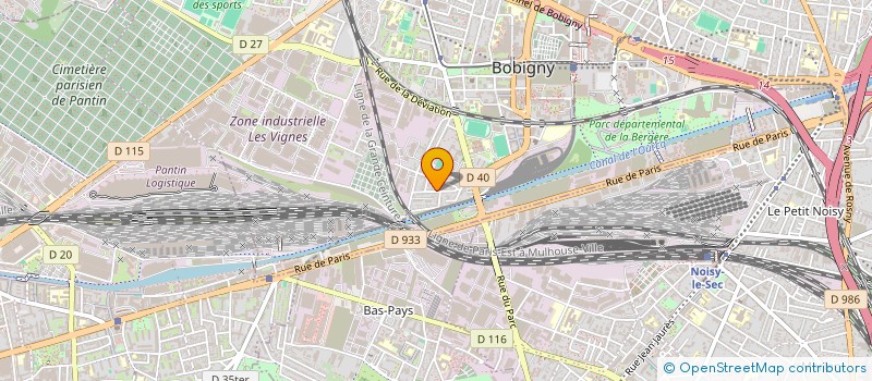 localisation de l'entreprise LA MASCOTTE DE L'EUROPE  BOBIGNY