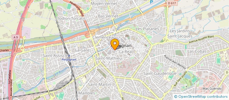 localisation de l'entreprise LA MASCOTTE SARL à PERPIGNAN