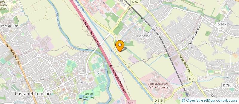 localisation de l'entreprise LA MASCOTTE TRAITEUR  LABEGE