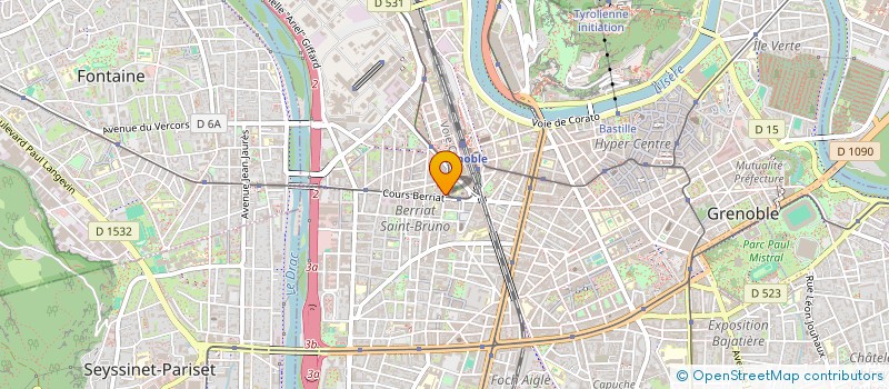 localisation de l'entreprise LA MASSAGERIE  GRENOBLE