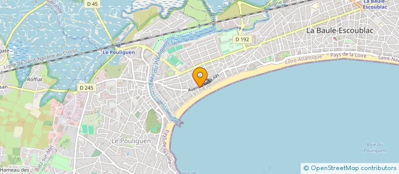 localisation de l'entreprise LA MASSE  LA BAULE-ESCOUBLAC