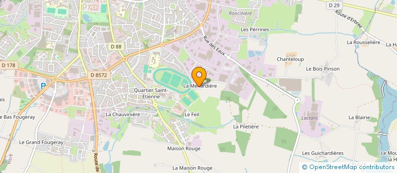localisation de l'entreprise LA MASSONNAIS  VITRE