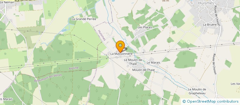 localisation de l'entreprise LA MASSONNIERE  HUISMES