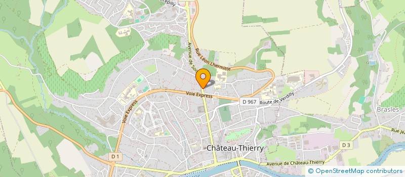 localisation de l'entreprise LA MASURE AUX LIEVRES à CHATEAU-THIERRY