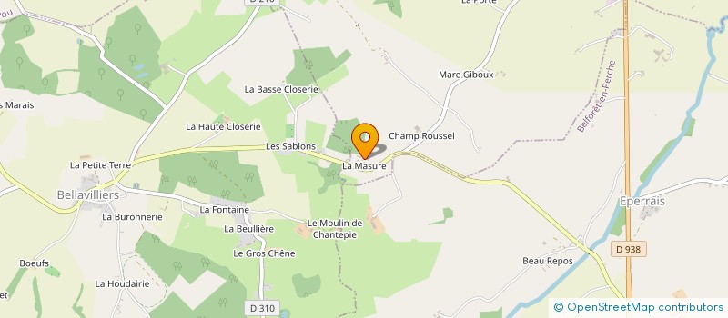 localisation de l'entreprise LA MASURE EDAG à LE PIN-LA-GARENNE