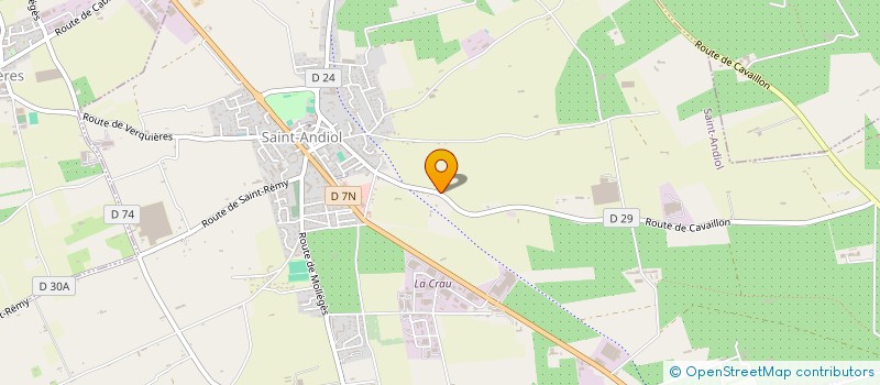 localisation de l'entreprise LA MATHE  SAINT-ANDIOL