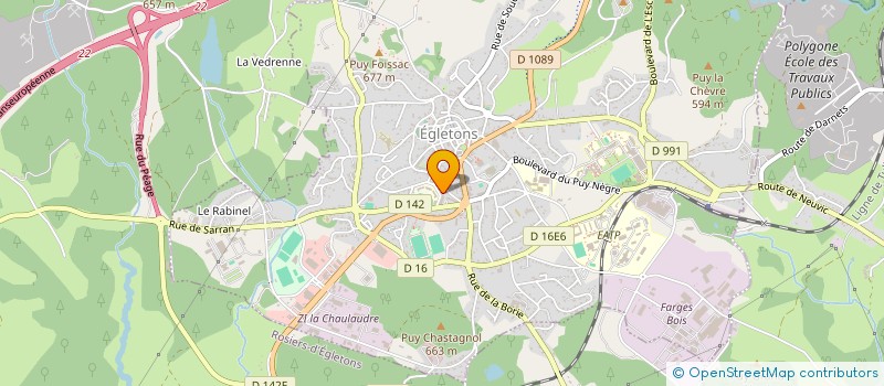 localisation de l'entreprise LA MATHELIE  EGLETONS